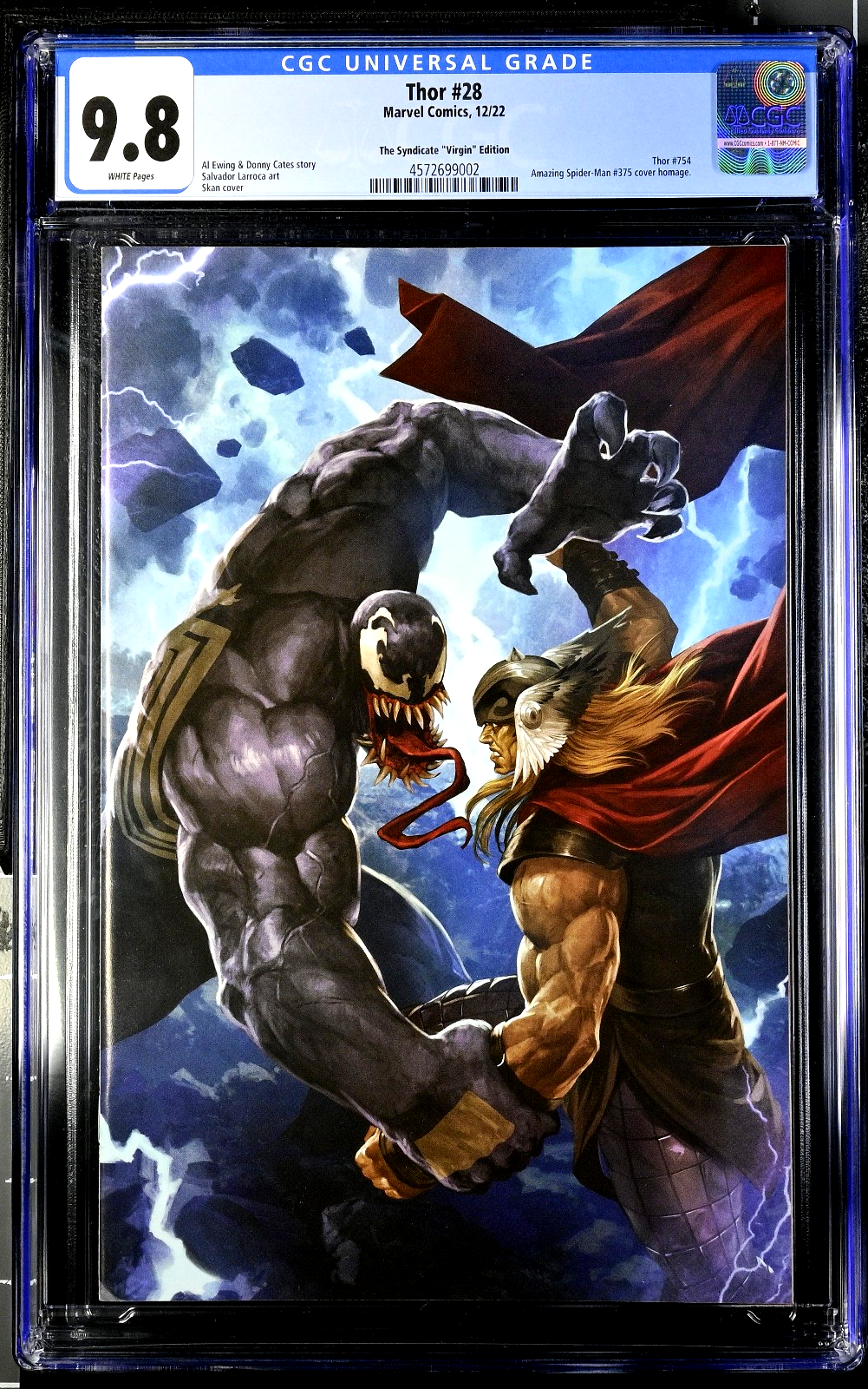 Thor #28 (2022) CGC 9.8 NM/MT Syndicate Virgin ASM 375 Homage Cover 4572699002
