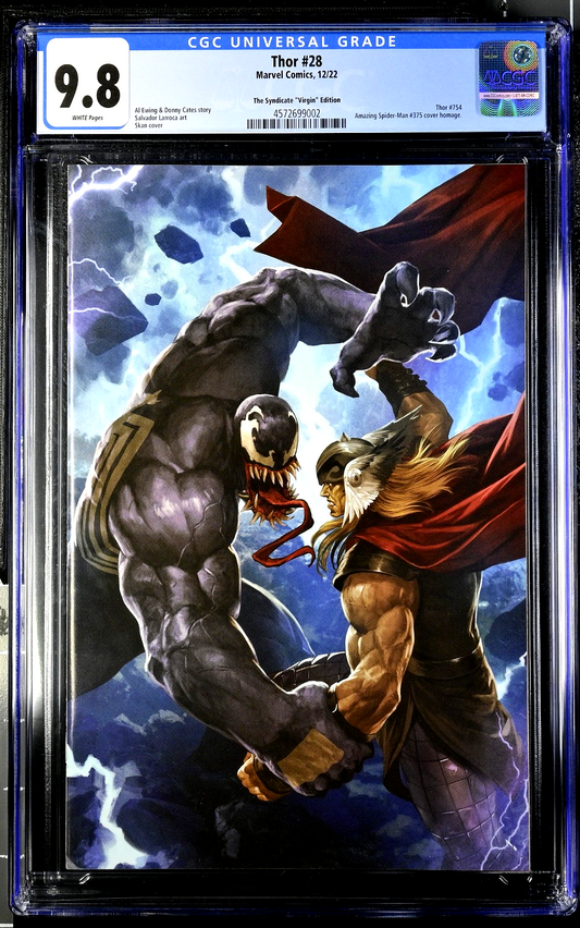 Thor #28 (2022) CGC 9.8 NM/MT Syndicate Virgin ASM 375 Homage Cover 4572699002