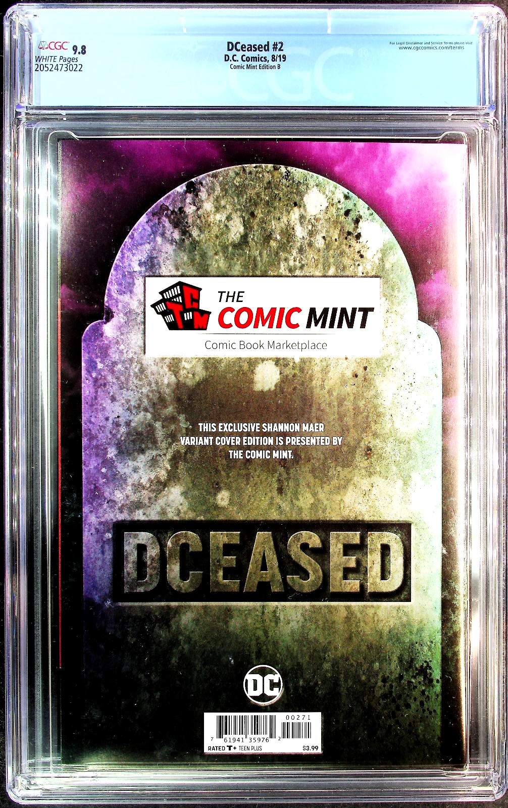 DCeased #2 (2019) CGC 9.8 Comic Mint Shannon Maer Virgin Zombie Wonder Woman B