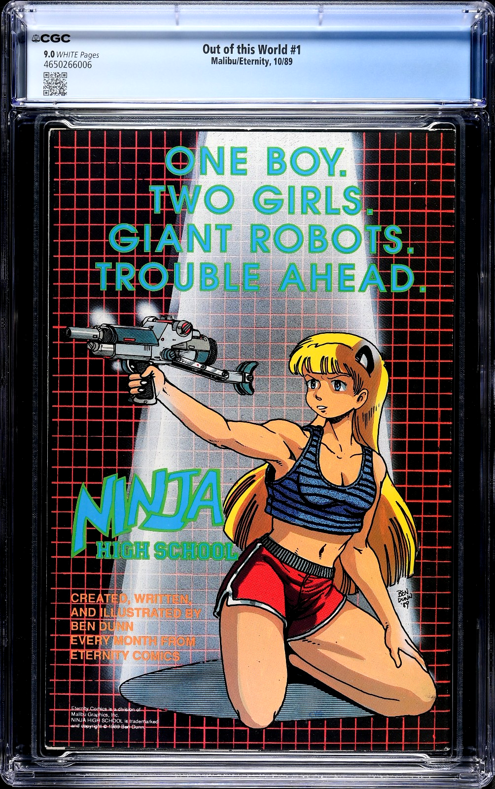 Out of this World #1 (1981) CGC 9.0 VF/NM WHITE Malibu Eternity Bruce Timm Cover