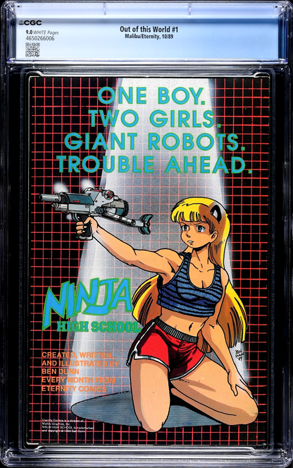 Out of this World #1 (1981) CGC 9.0 VF/NM WHITE Malibu Eternity Bruce Timm Cover