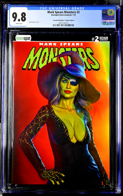 Mark Spears Monsters #2 (2025) CGC 9.8 NM/MT 2nd Print JJ's Witch of Oz LTD 250