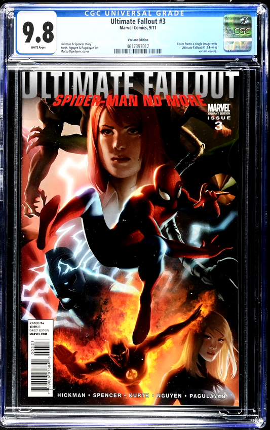 Ultimate Fallout #3 (2011) CGC 9.8 NM/MT Djurdjevic Connecting Variant LTD 1:25
