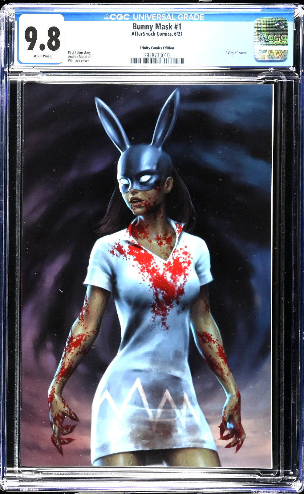 Bunny Mask #1 (2021) CGC 9.8 NM/MT White Trinity Comics Will Jack Virgin LTD 450