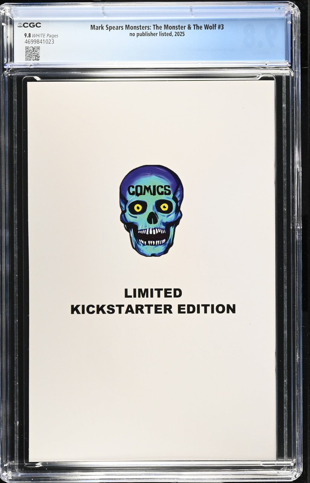 Mark Spears Monster & The Wolf #3 (2025) CGC 9.8 Kickstarter Cvr A Snowy Battle