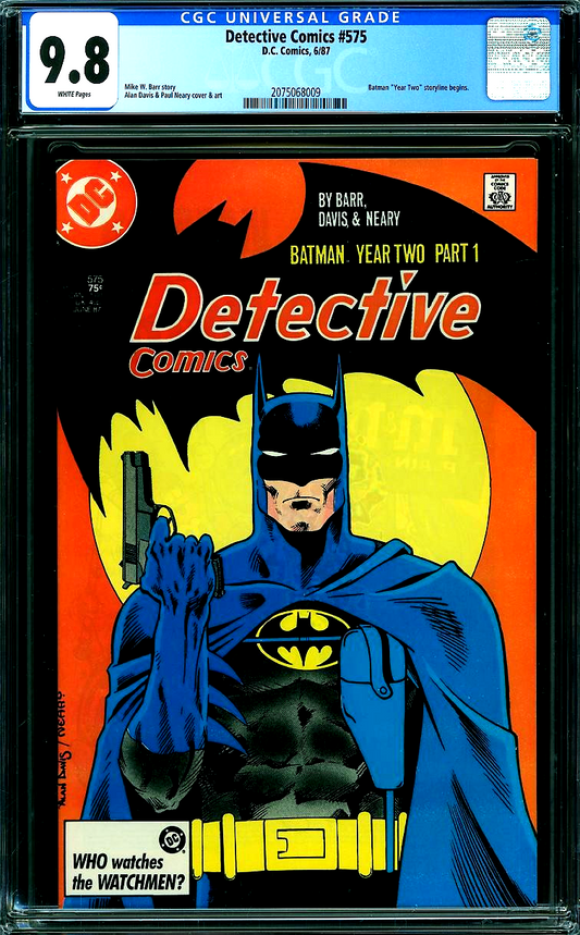 Detective Comics #575 (1987) CGC 9.8 NM/MT WHITE KEY Year Two Storyline Begins