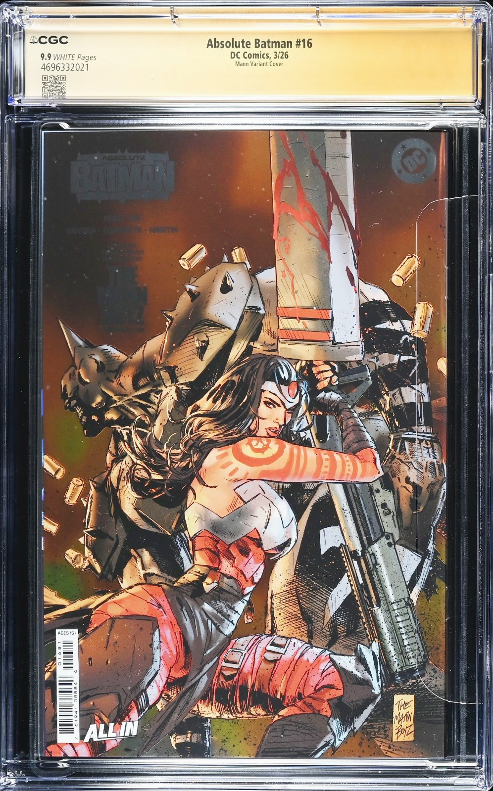 Absolute Batman #16 (2026) CGC SS 9.9 MINT Mann Foil Signed Clay & Seth TOP POP