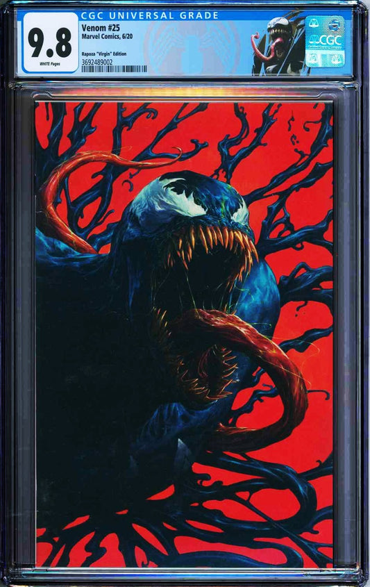 Venom #25 (2020) CGC 9.8 NM/MT Rapoza Virgin 1st Virus Retailer Incentive 1:200