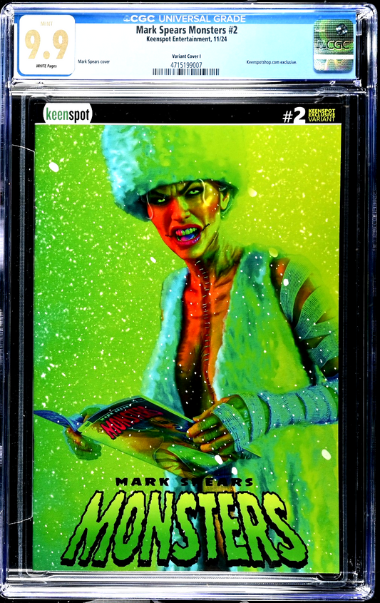 Mark Spears Monsters #2 (2024) CGC 9.9 MINT Frankenstein Bride Cover TOP 1 of 2