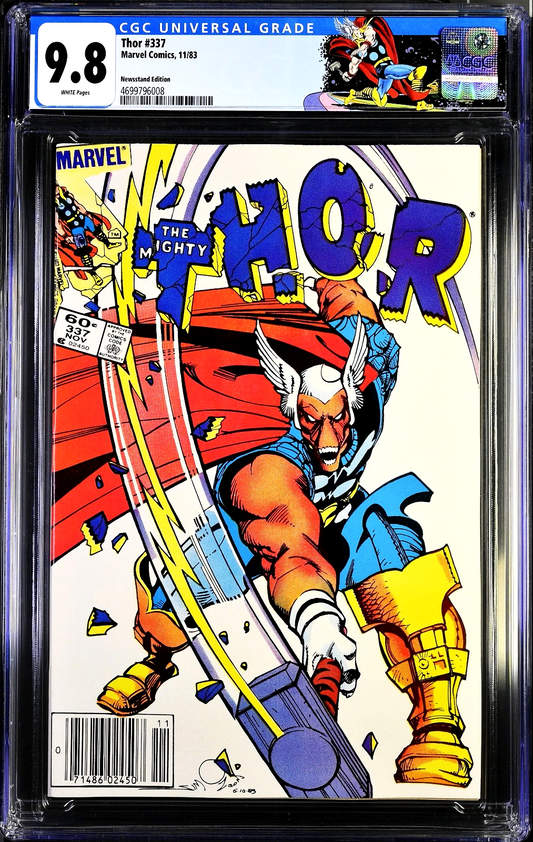 Thor #337 (1983) CGC 9.8 NM/MT Newsstand Retired Custom Label 4699796008