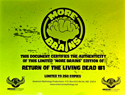 Mark Spears Return of The Living Dead #1 (2024) CGC 9.8 More Brains Edition LTD
