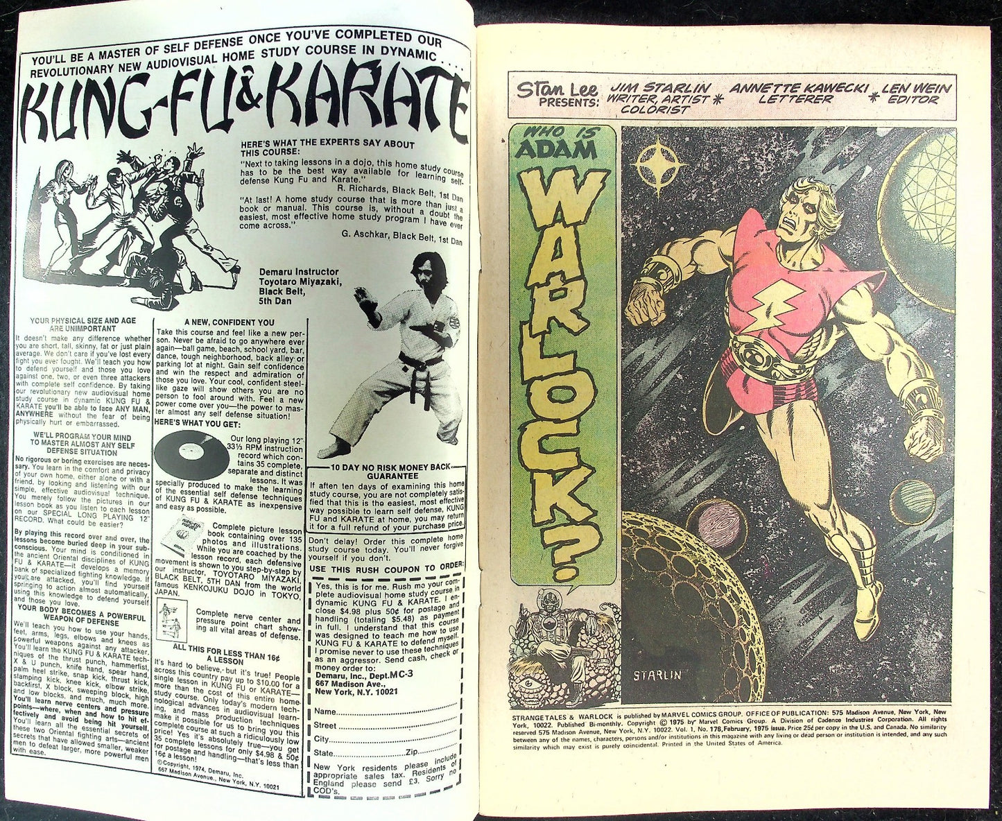 Strange Tales #178 179 180 181 (1975) Warlock KEYS 1st Magus, Gamora & Pip Troll