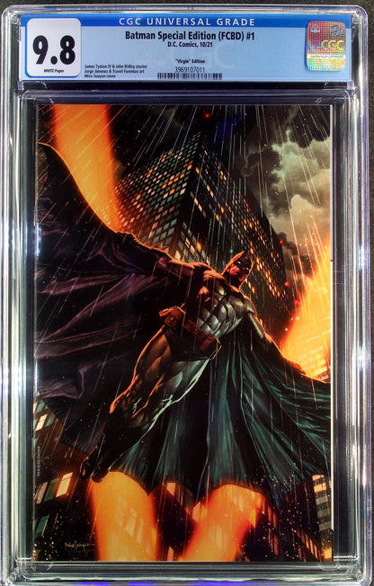 Batman Special Edition (FCBD) #1 (2021) CGC 9.8 Virgin Retailer Incentive 1:100