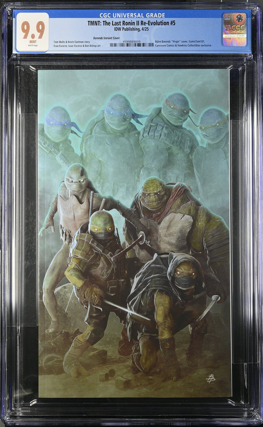 TMNT: The Last Ronin II Re-Evolution #5 (2025) CGC 9.9 MINT Barends Virgin