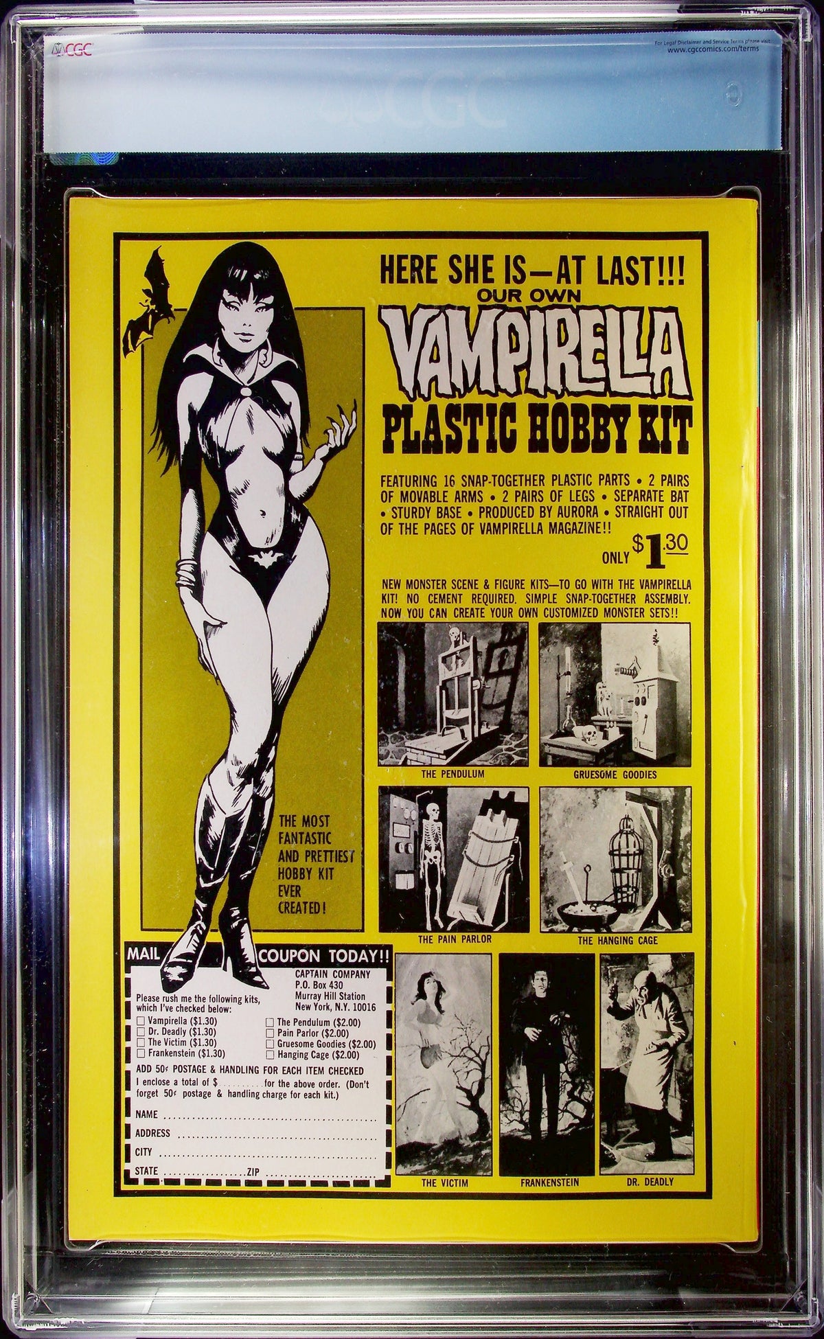Vampirella Annual #1 NN (1972) CGC 9.0 VF/NM WHITE Warren Pub Origin Retold